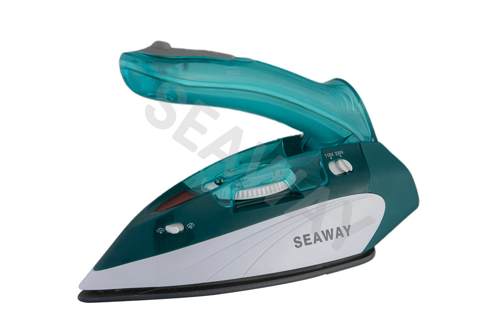 SW-602 900W-1100W Двойной выбор напряжения Дорожный утюг с изогнутой ручкой