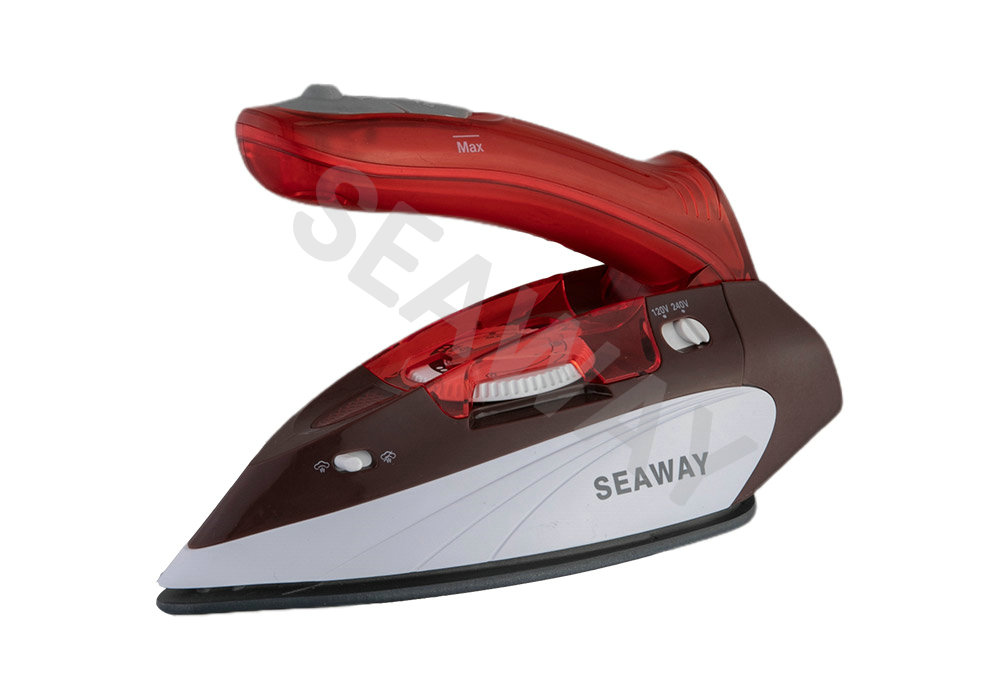 SW-602 900W-1100W Двойной выбор напряжения Дорожный утюг с изогнутой ручкой